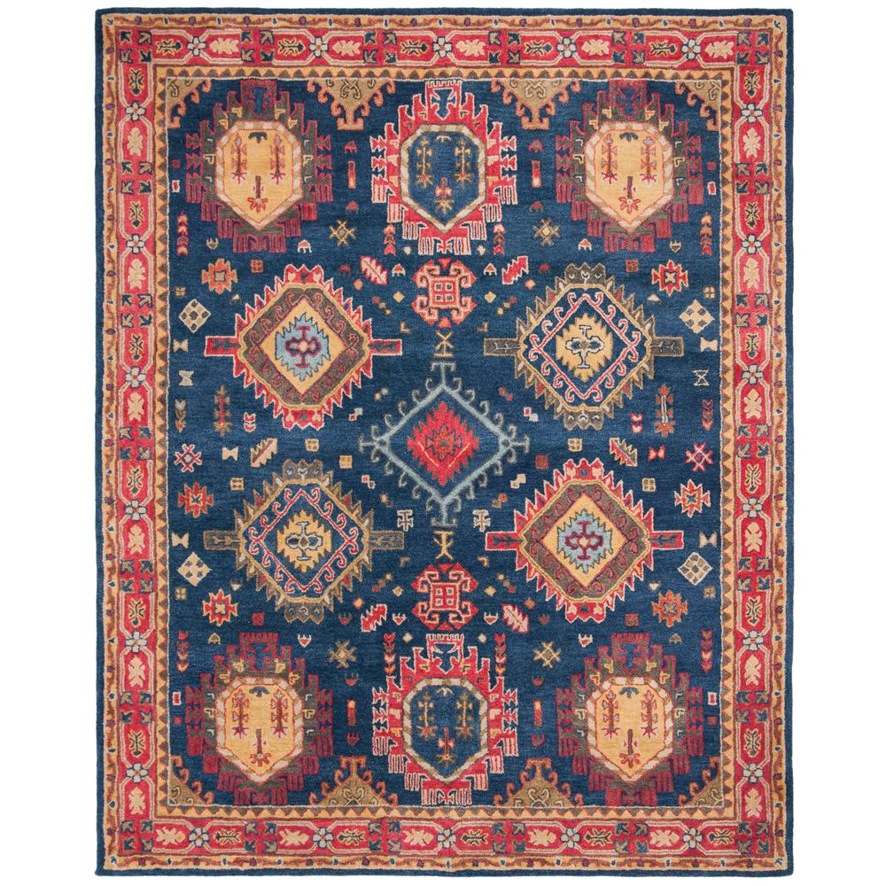 Safavieh Heritage Navy/Red 8 ft. x 10 ft. Area RugHG426N8 The Home