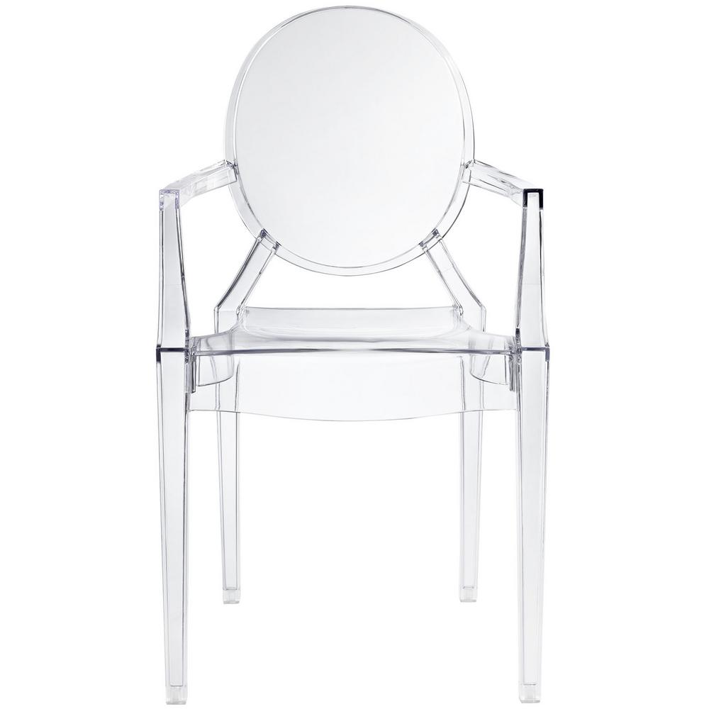 Modway Casper Clear Dining Arm Chair Eei 121 Clr The Home Depot Internet 303656788 2 Modway Casper Clear Dining Arm Chair