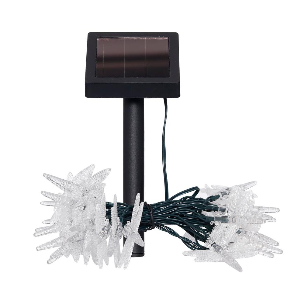 Westinghouse 30-Light 13 ft. Solar Powered Integrated LED White Dragonfly String... by Westinghouse