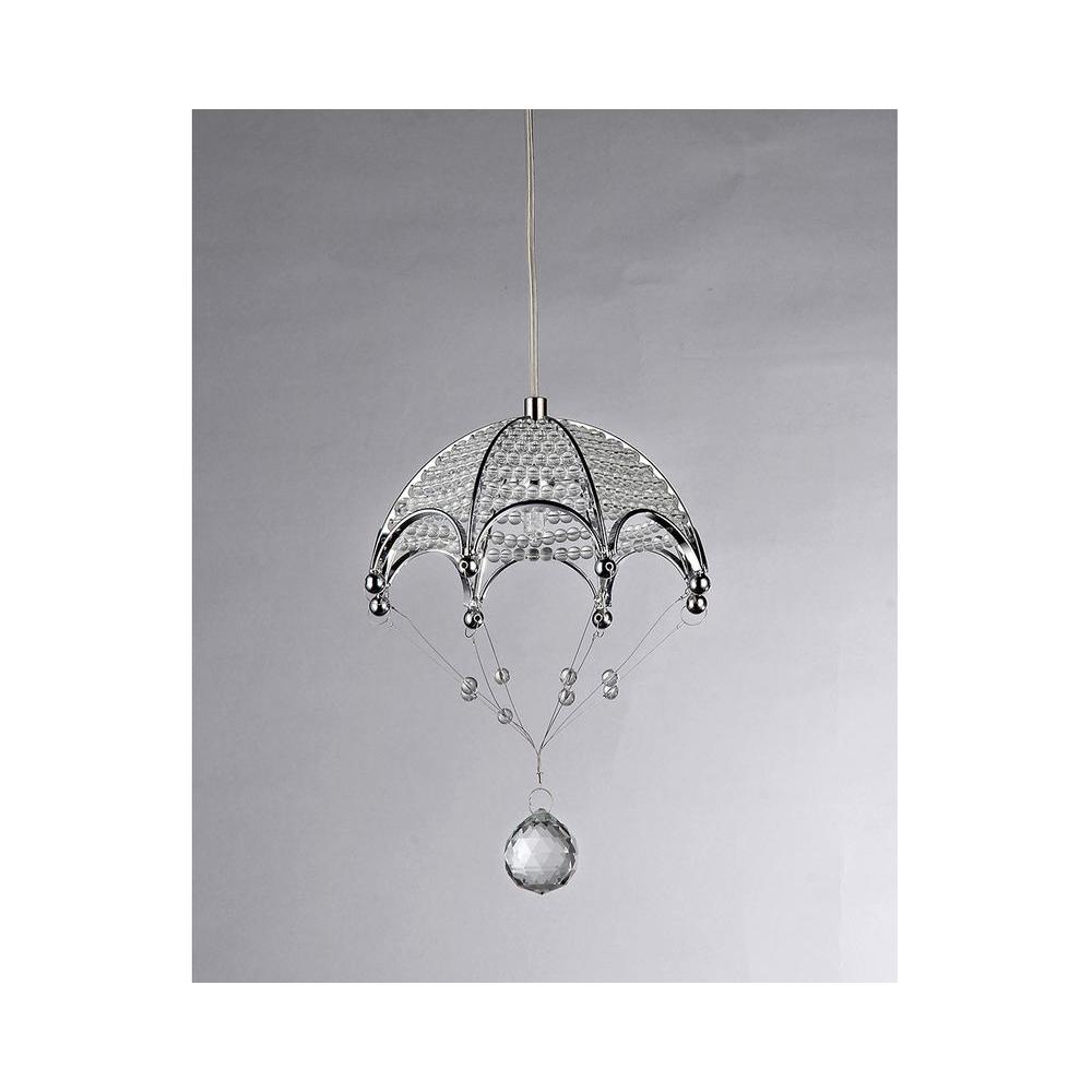 Warehouse of Tiffany Cnidaria UmbrellaShaped 1Light Chrome Chandelier