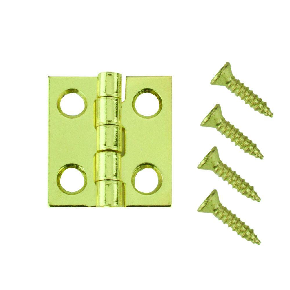 Everbilt 3/4 in. x 11/16 in. Bright Brass Middle Hinges19724 The