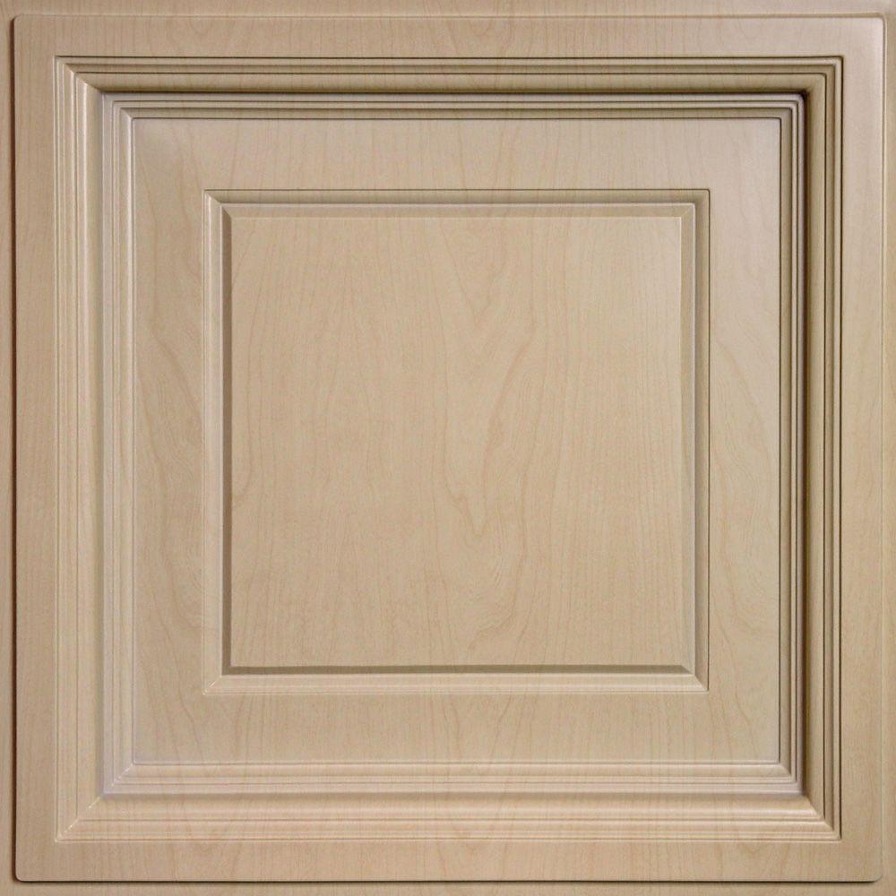 Madison Faux Wood Sandal 2 Ft X 2 Ft Lay In Coffered Ceiling Panel Case Of 6
