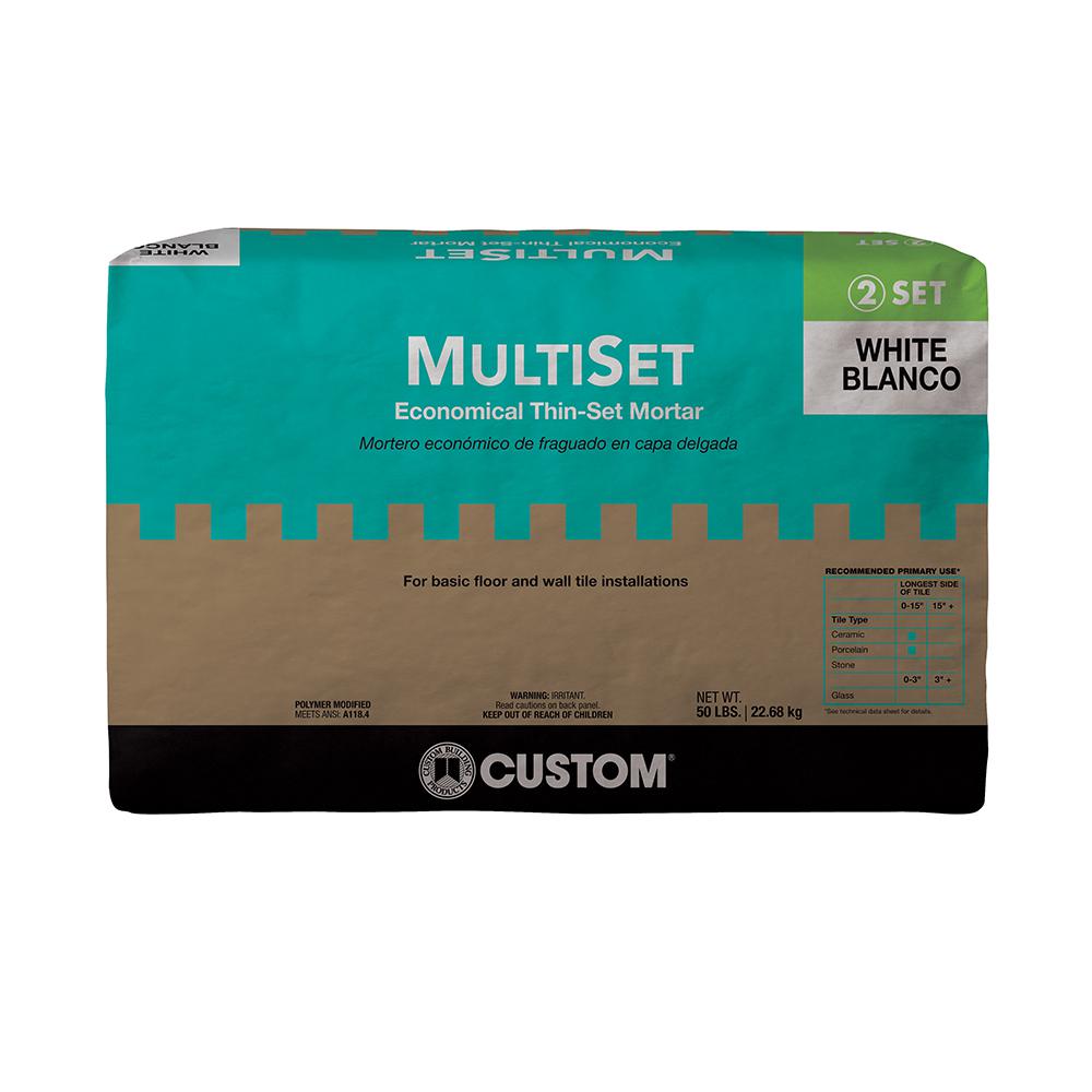 Custom Building Products Multiset White 50 Lb Modified Thin Set Modified Thin Set Mortar