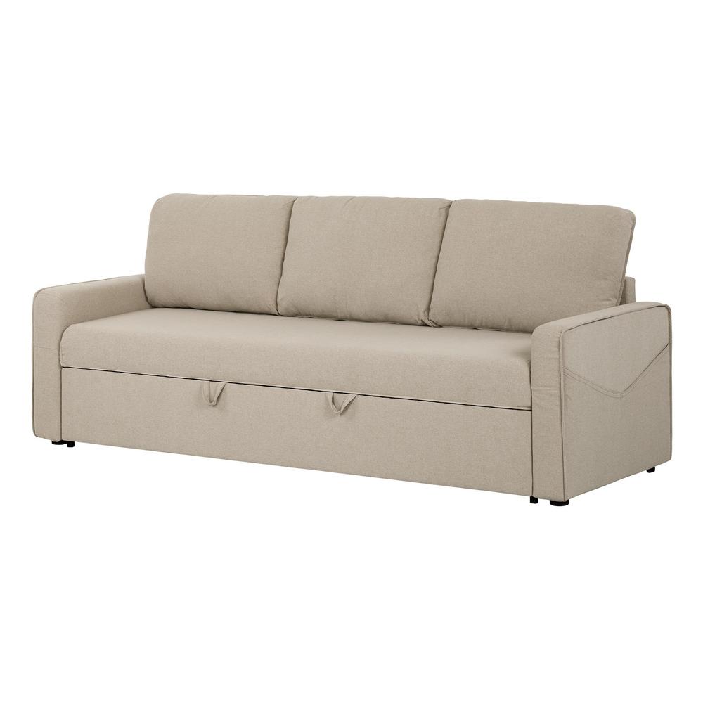 South S Live It Cozy 3 Seat Oatmeal Beige Sofa Bed 100312 The South S Live It Cozy 3 Seat Oatmeal Beige Sofa Bed