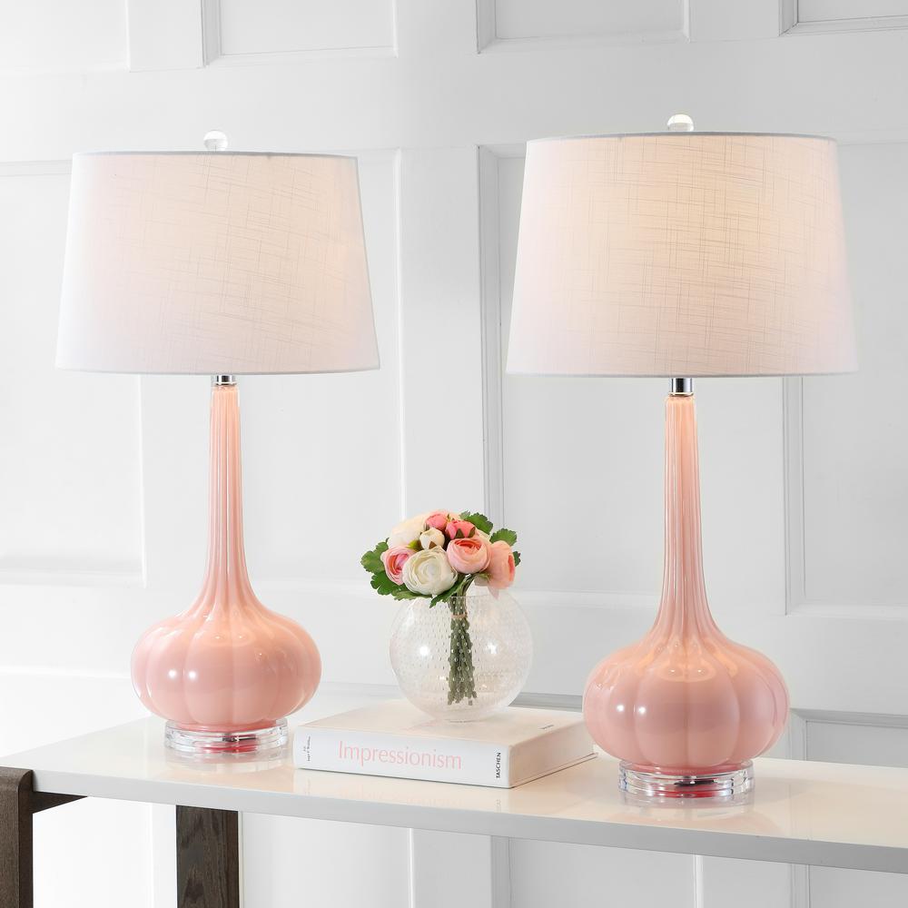 pale pink bedside lamp