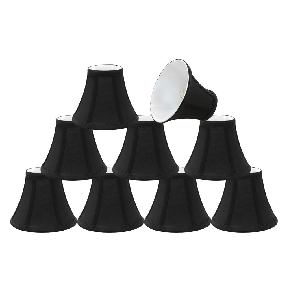 Aspen Creative Corporation 6 In X 5 Black Bell Lamp Shade 9 Pack