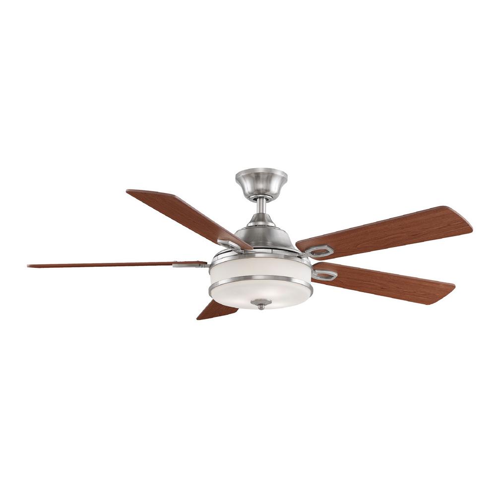 Fanimation Stafford 52 In Brushed Nickel Ceiling Fan With Light Brushed Nickel Ceiling Fan