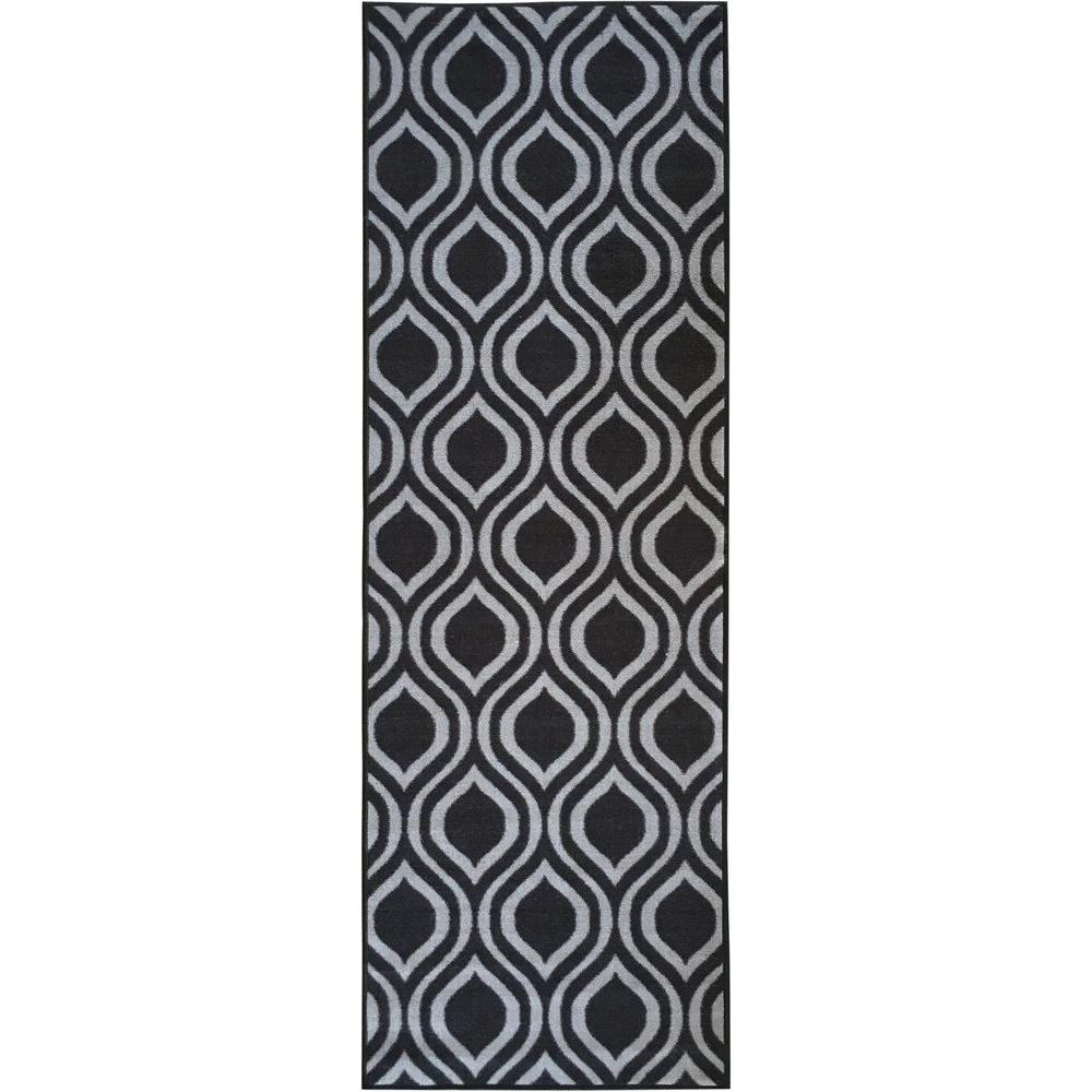 Berrnour Home Rose Collection Contemporary Moroccan Trellis Design Dark