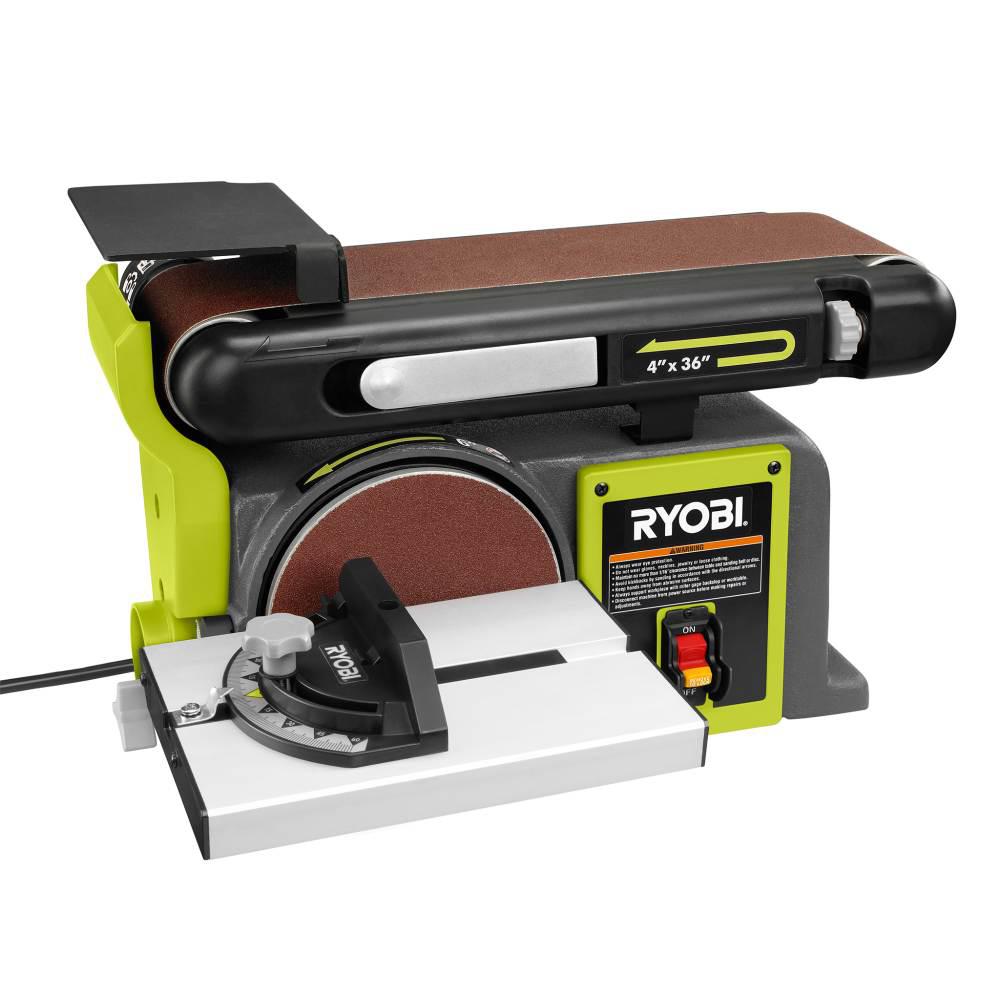 RYOBI 4 in x 36 in. Belt and 6 in. Disc Sander-BD4601G - The Home Depot