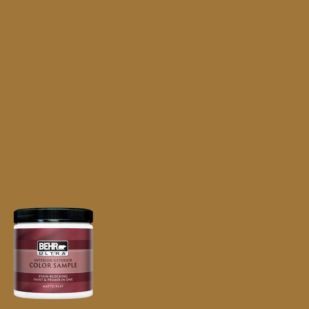Behr Ultra 8 Oz 320d 7 Victorian Gold Matte Interior Exterior