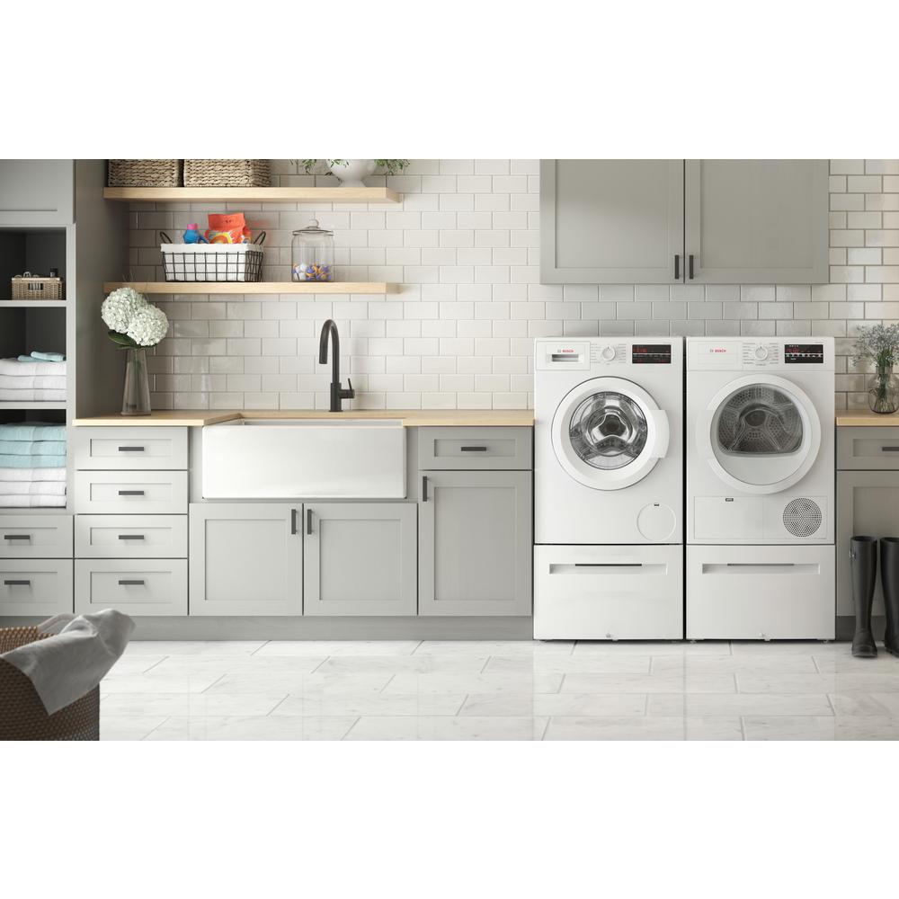 Bosch 300 Series 24 In 2 2 Cu Ft White High Efficiency Front