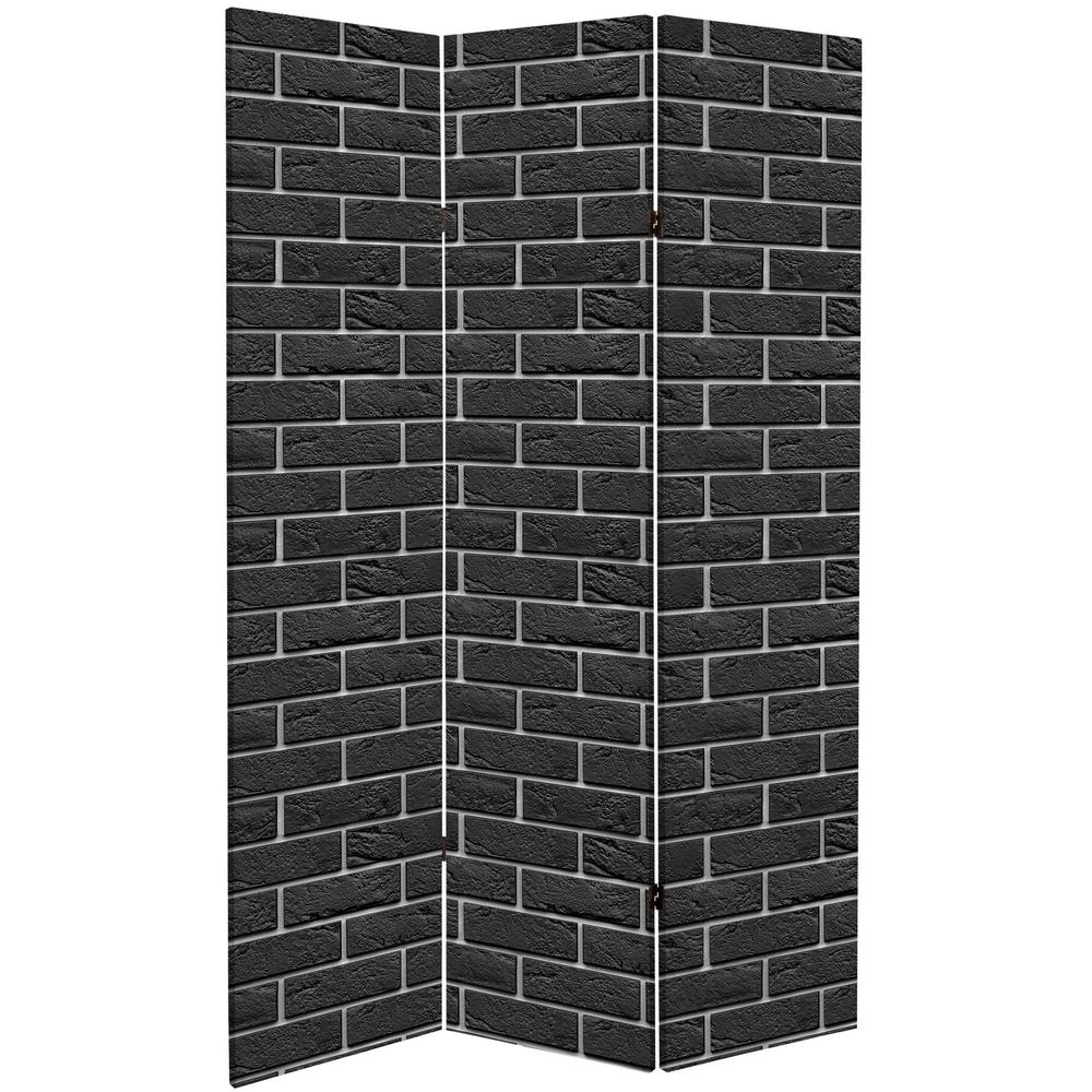 Unbranded Black And White Brick 6 Ft Printed 3 Panel Room Divider Can Brick1 The Home Depot - Wall Dividers Home Depot Unbranded Black And White Brick 6 Ft Printed 3 Panel Room Divider Can Brick1 The Home Depot - Wall Dividers Home Depot