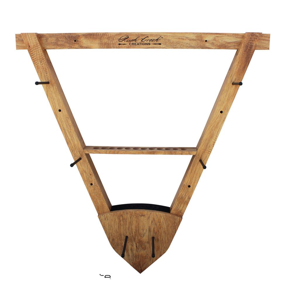 Real tree Crossbow and 10 Arrow Bow Rack Extra Large Pegs 4 Minute Assembly