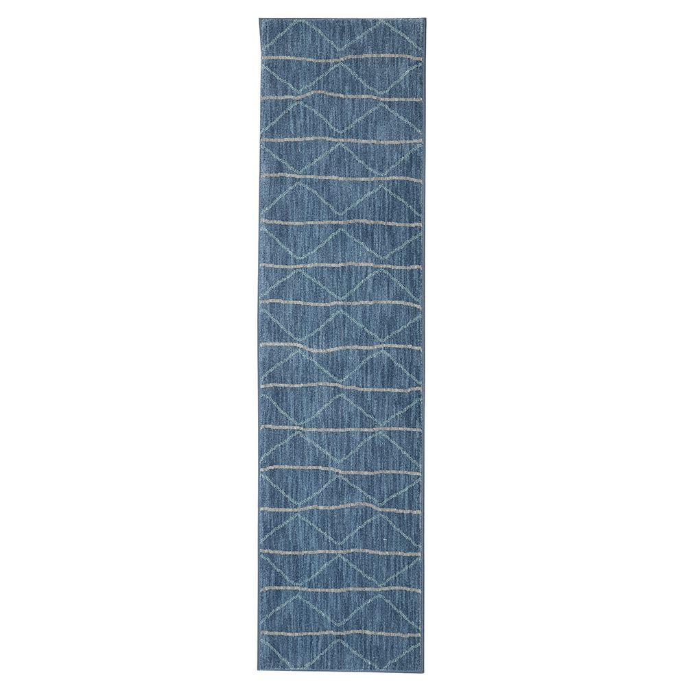 Jeff Lewis Spencer Denim 2 ft. x 8 ft. Runner Rug497774 The Home Depot