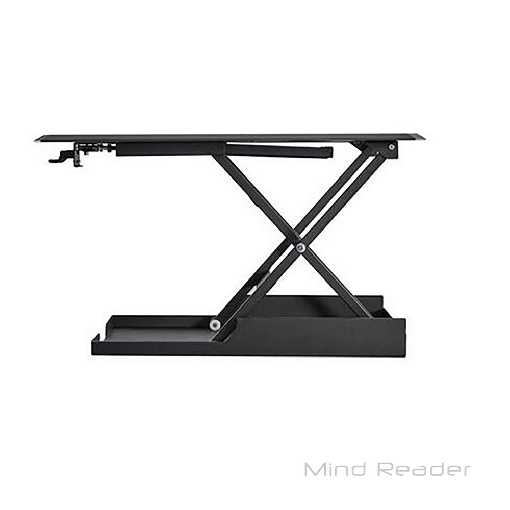 Mind Reader Heavy Duty Adjustable Sit and Stand Desk in BlackSDUPRIGHT
