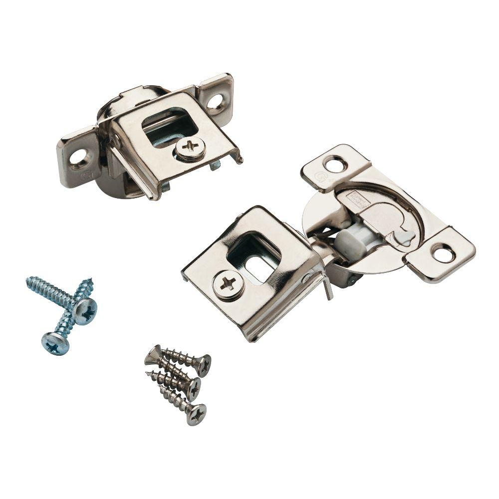 Amerock 1/4 in. Satin Nickel Double-Demountable Inset Hinge ...