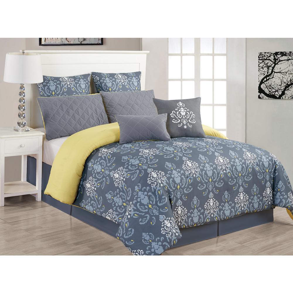 Duck River Lucienda 8 Piece Grey And Green Queen Comforter Set This Review Is From Lucienda Grey Green 8 Piece King Comforter Set