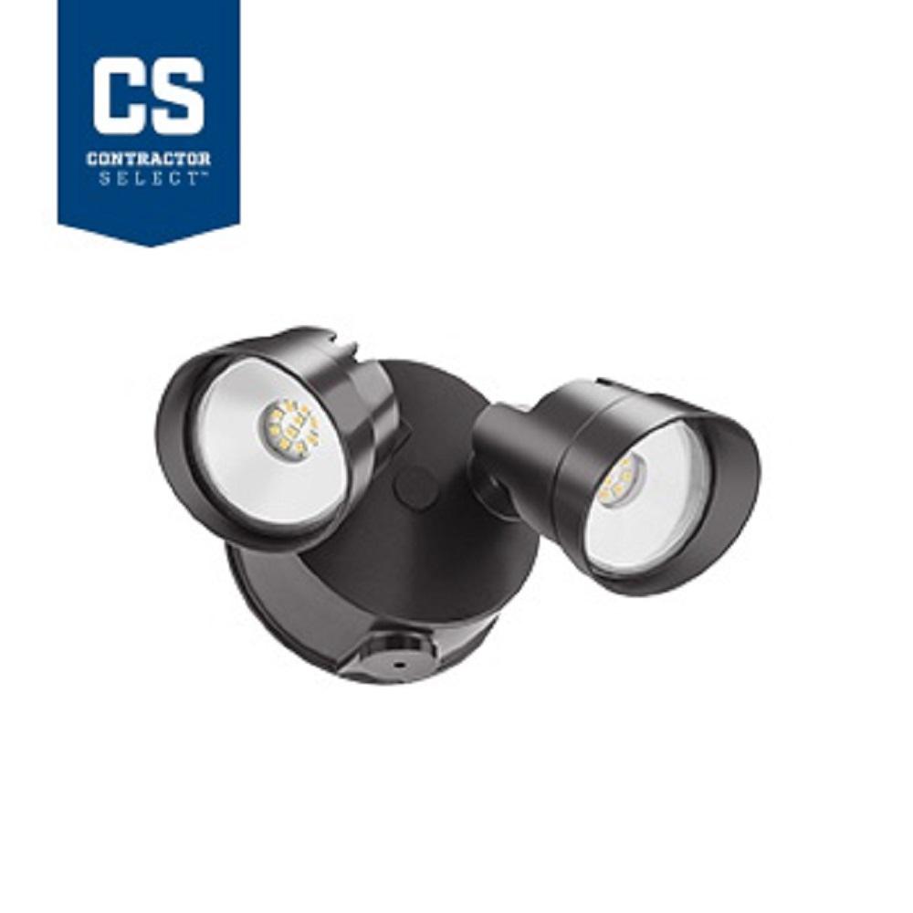 Lithonia Lighting 20 Watt Adjule Twin Head Bronze 4000k Lithonia Lighting 20 Watt Adjule