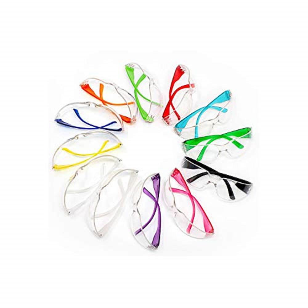 Safe Handler Kids Protective Safety Glasses, Clear Lens Color Temple, Child Size (Box of 12