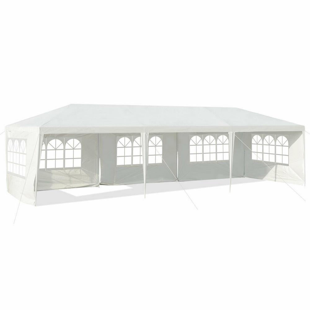 Costway 10'x30'Party Wedding Tent Canopy Heavy duty Pavilion 5 Sidewall