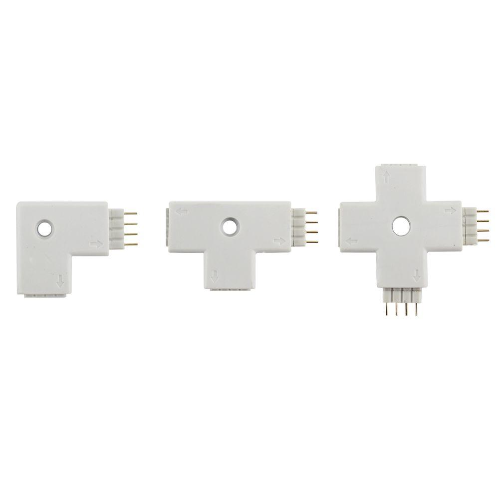EnlightenLEDs LED Strip Corner Connector79281 The Home Depot