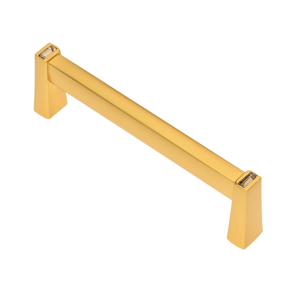 Wisdom Stone Long Island 33/4 in. Satin Gold with Antique Yellow