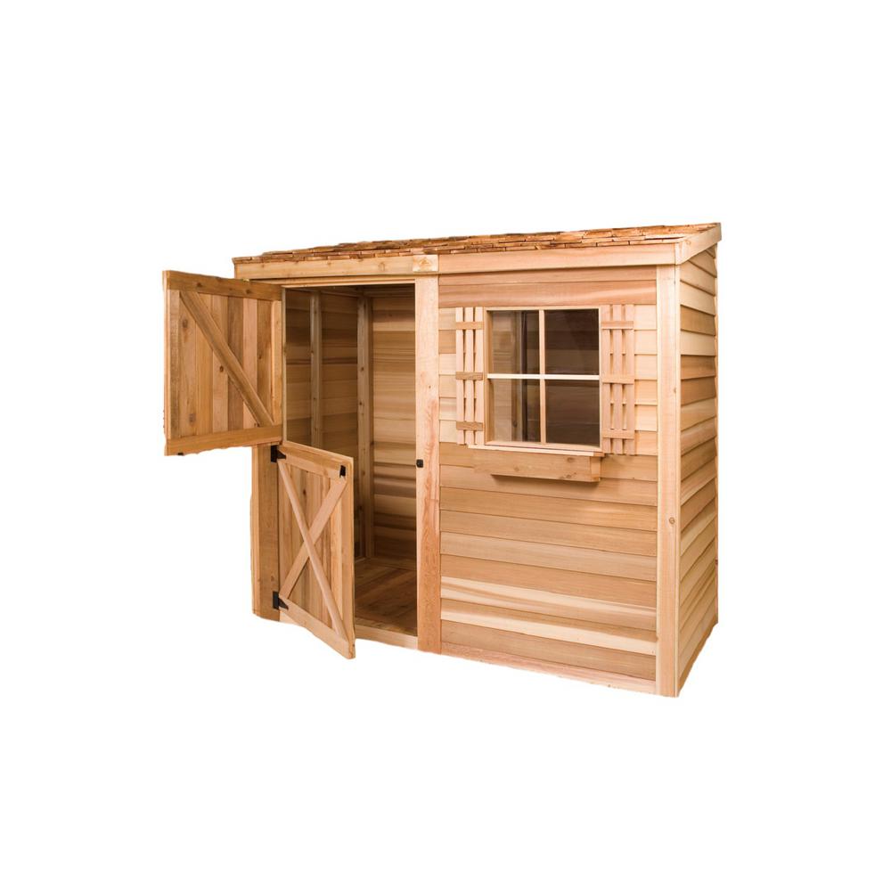 Cedarshed Bayside 9 Ft 2 In X 4 Ft 7 In Western Red Cedar