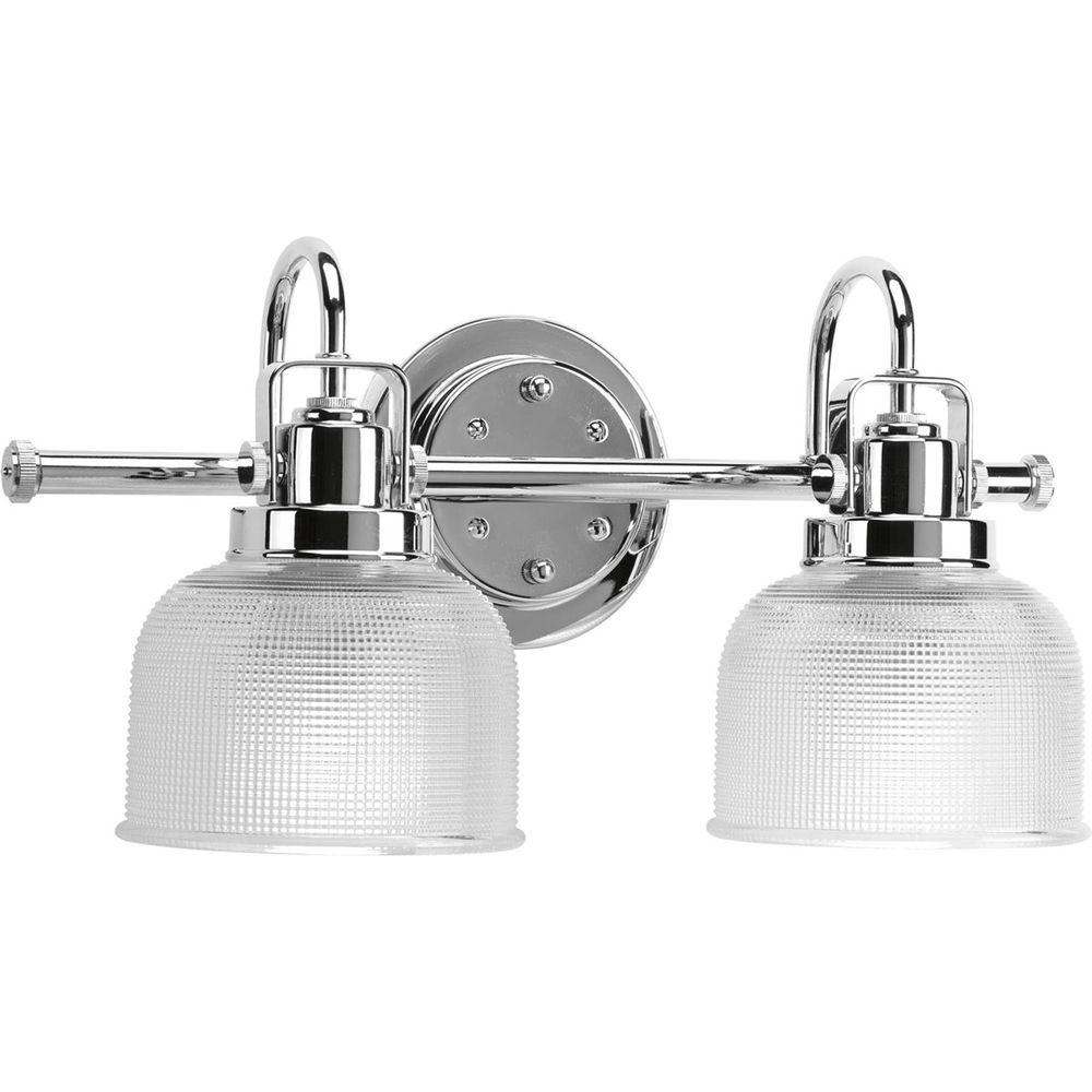 Progress Lighting Archie Collection 17 in. 2-Light Chrome Bathroom ...