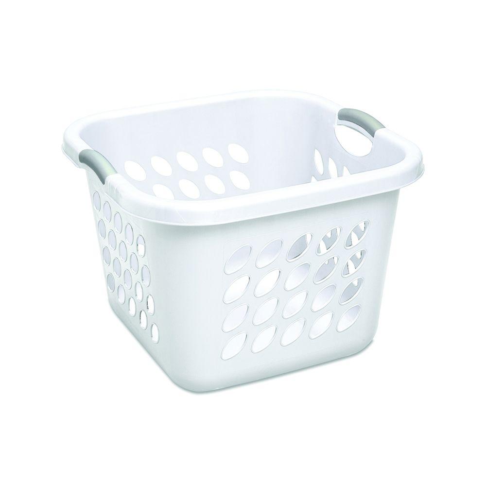 STERILITE 1.5 Bushel Square Ultra Laundry Basket 4 Units Teal Splash