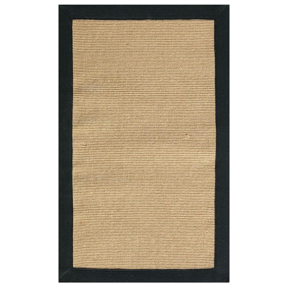  Home  Decorators  Collection  Washed Jute  Black 7 ft x 9 ft 