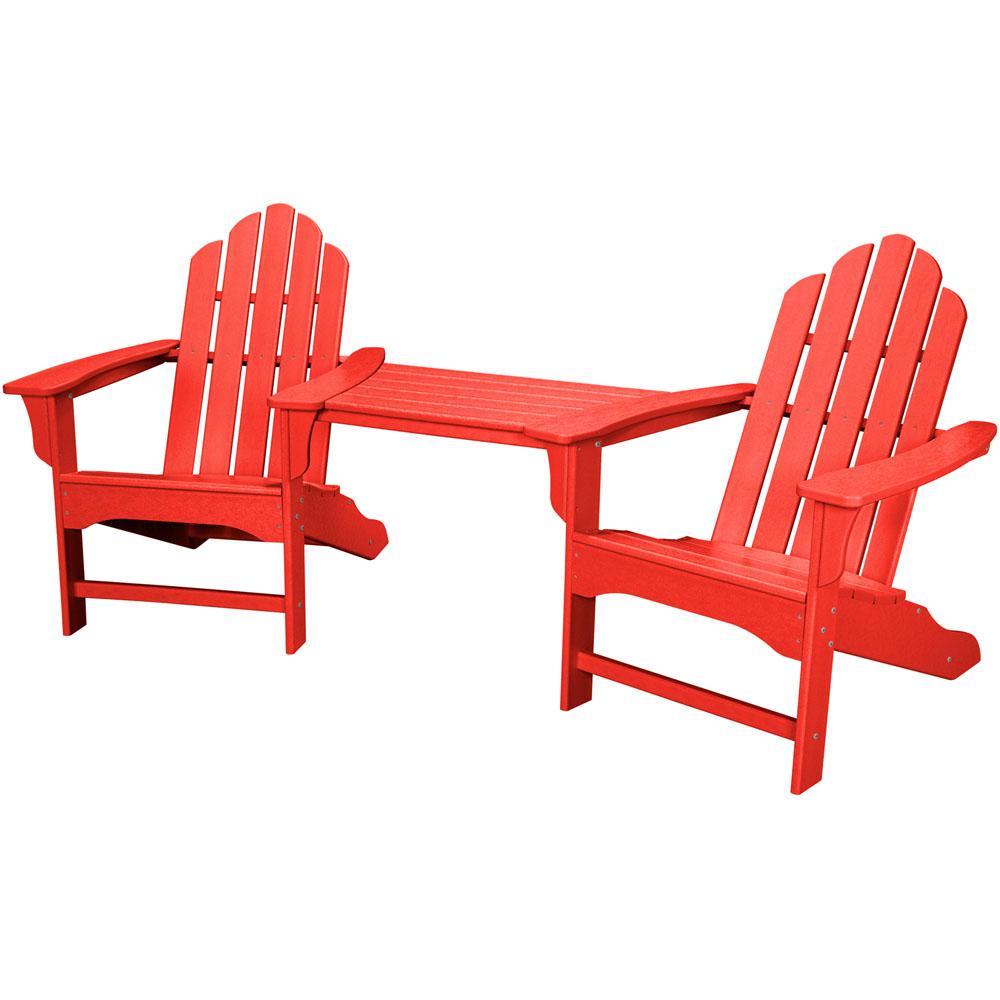 Leigh Country Retro Red Metal Patio Lawn Chair Tx 93486 The Home Rio Sunset Red 3 Piece All Weather Plastic Patio Lounge Adirondack Chair Set