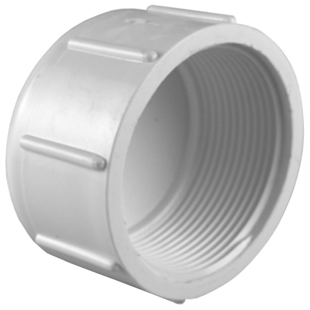 Charlotte Pipe 1/2 in. PVC Sch. 40 FPT Cap-PVC021170800HD - The Home Depot