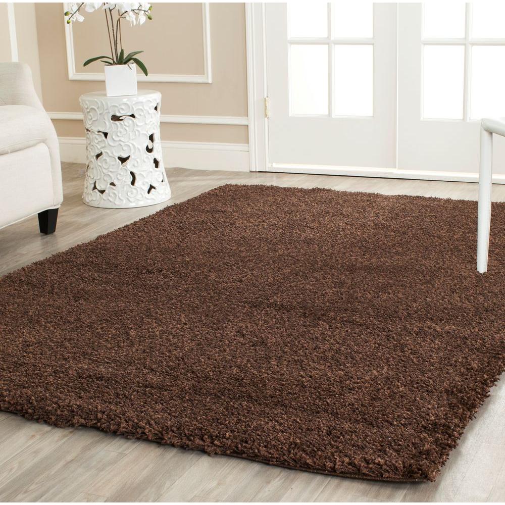 Safavieh California Shag Brown 8 ft. x 10 ft. Area Rug ...