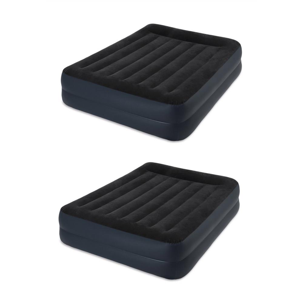 Intex Dura Beam Queen Pillow Rest Airbed With Fiber Tech Built In