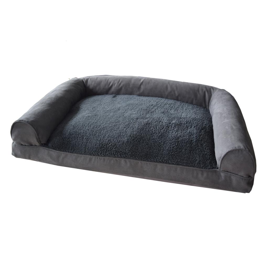 Small To Medium Gray Plush Pet Soft Warm Sofa Dog Bed Cushion House Small To Medium Gray Plush Pet Soft Warm Sofa Dog Bed Cushion House Kennel