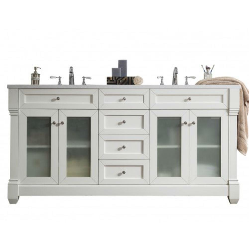 James Martin Signature Vanities Weston 72 In W Double Vanity James Martin Signature Vanities Weston 72 In W Double Vanity Cottage White With Solid