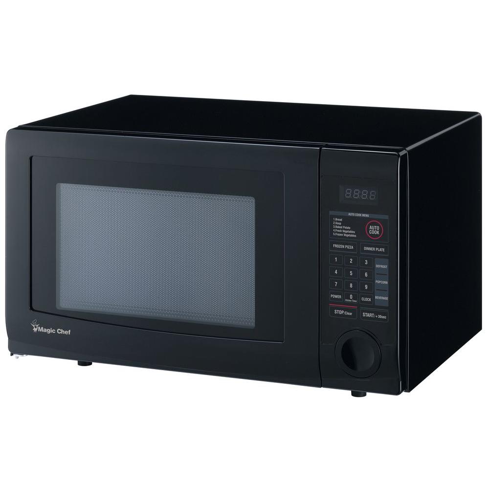 Magic Chef 1 1 Cu Ft Countertop Microwave In Black Hmd1110b