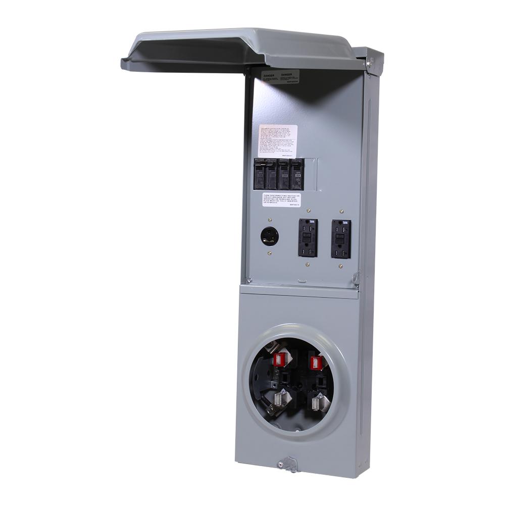 Midwest R038C010 100 Amp Metered Temporary Power Outlet Box