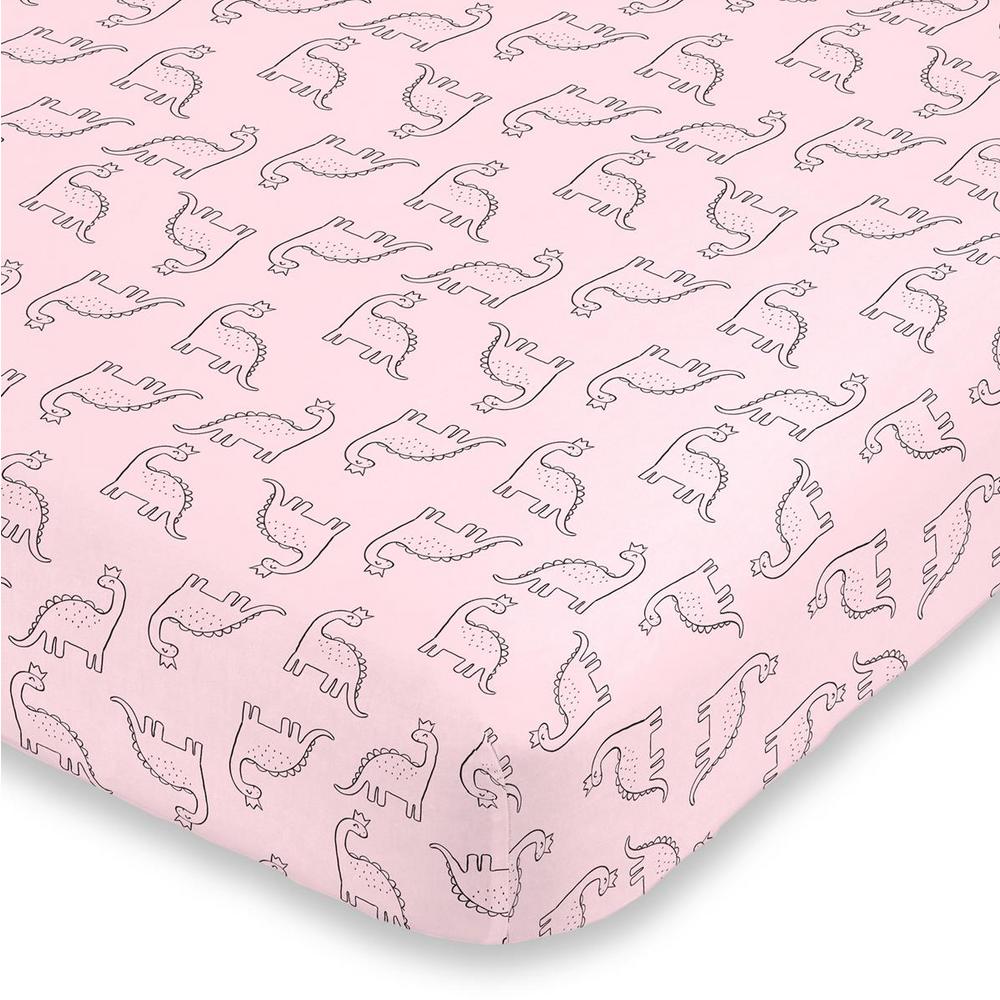 dinosaur fitted cot sheet