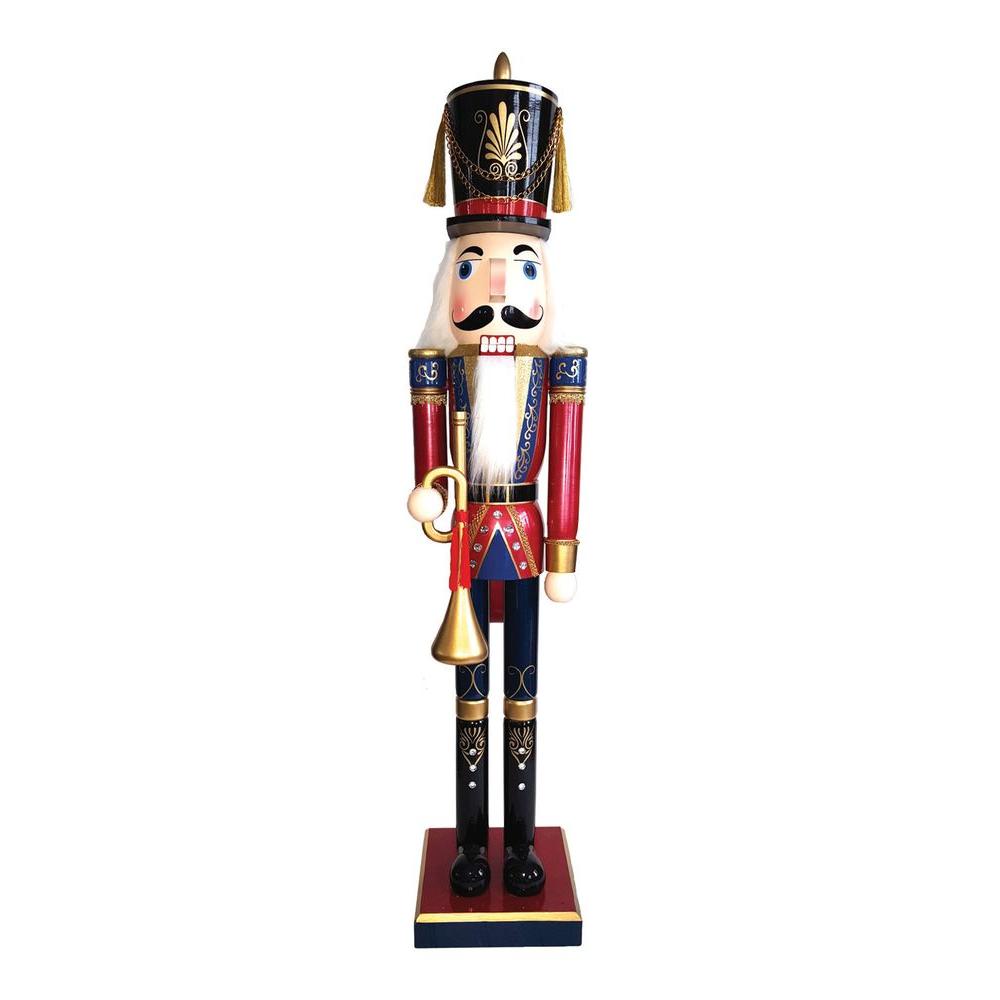 Santas Workshop 60 In Royal Bugler Nutcracker With Bugle 70910 The Home Depot 2574