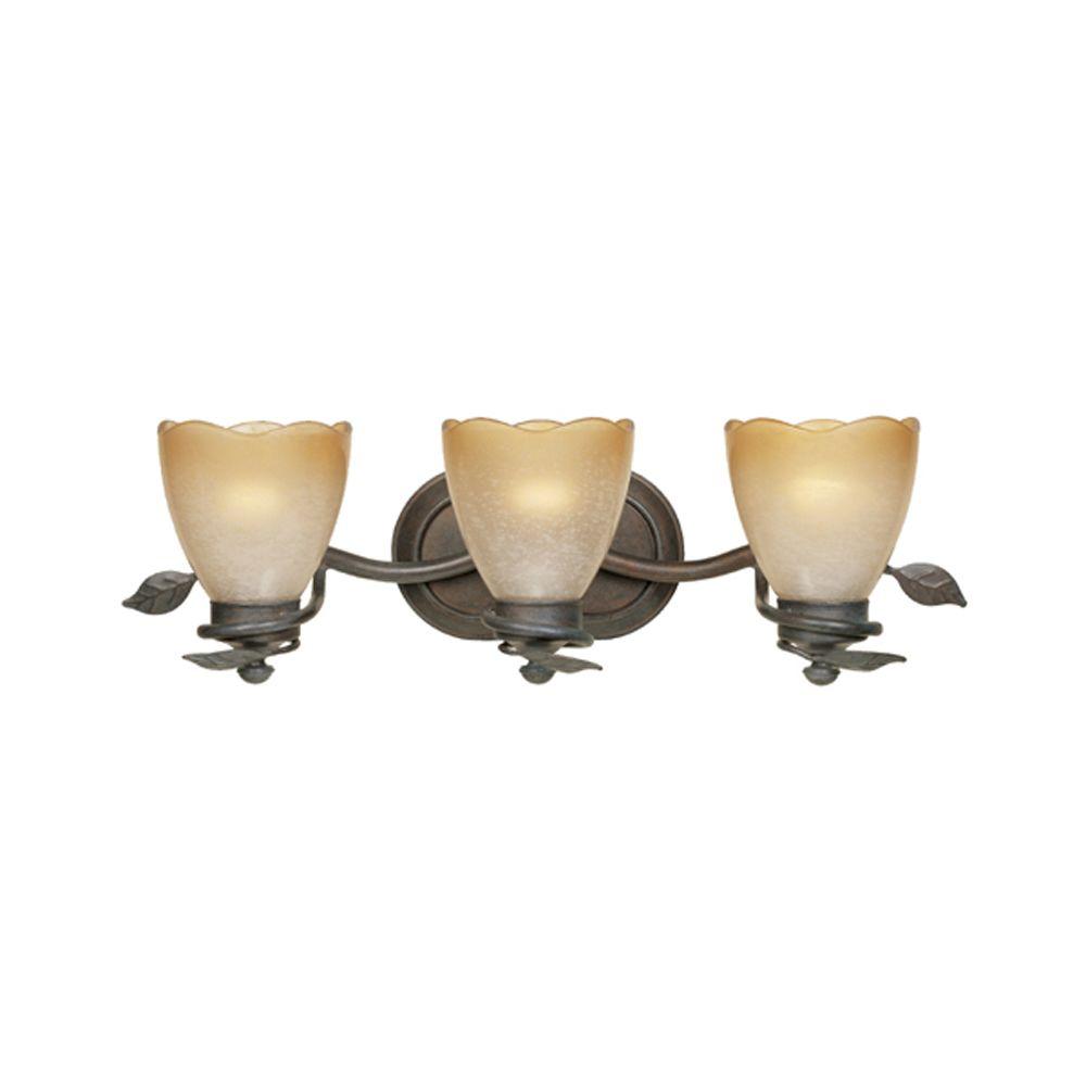Design House Kimball 3Light Textured Coffee Bronze Indoor Vanity Light