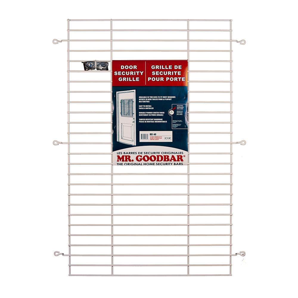 Mr Goodbar 24 In X 36 In White Security Door Grille