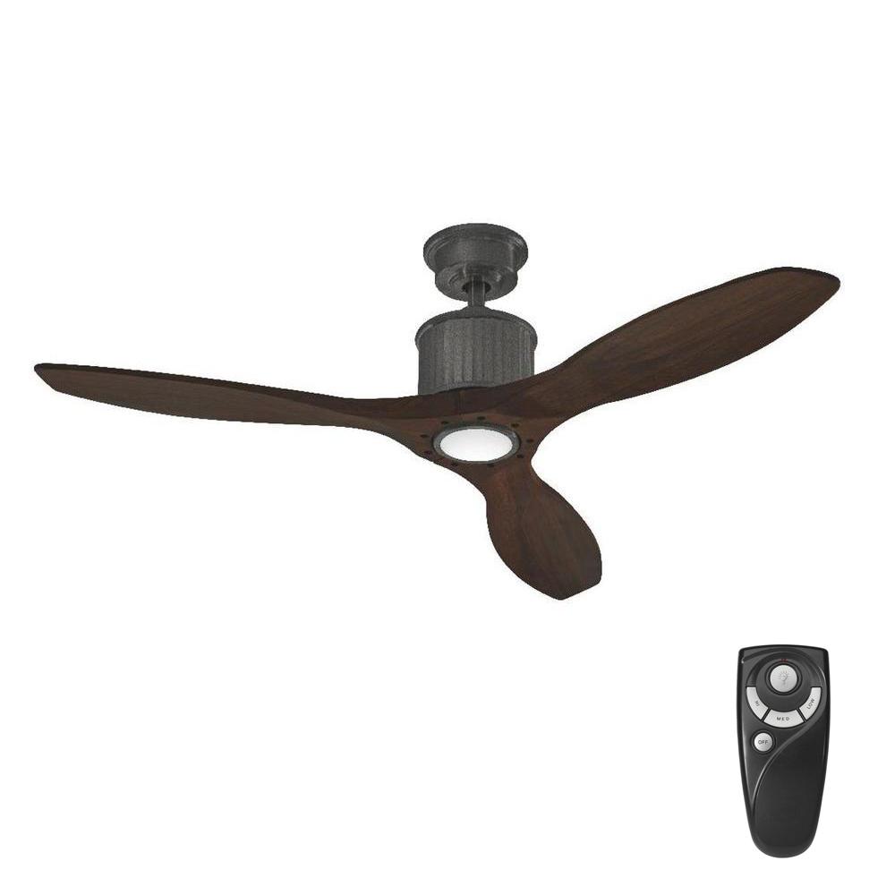 Home Decorators Collection Reagan Ii 52 In Led Indoor Natural Iron Home Decorators Collection Reagan Ii 52 In Led Indoor Natural Iron Ceiling Fan With Light