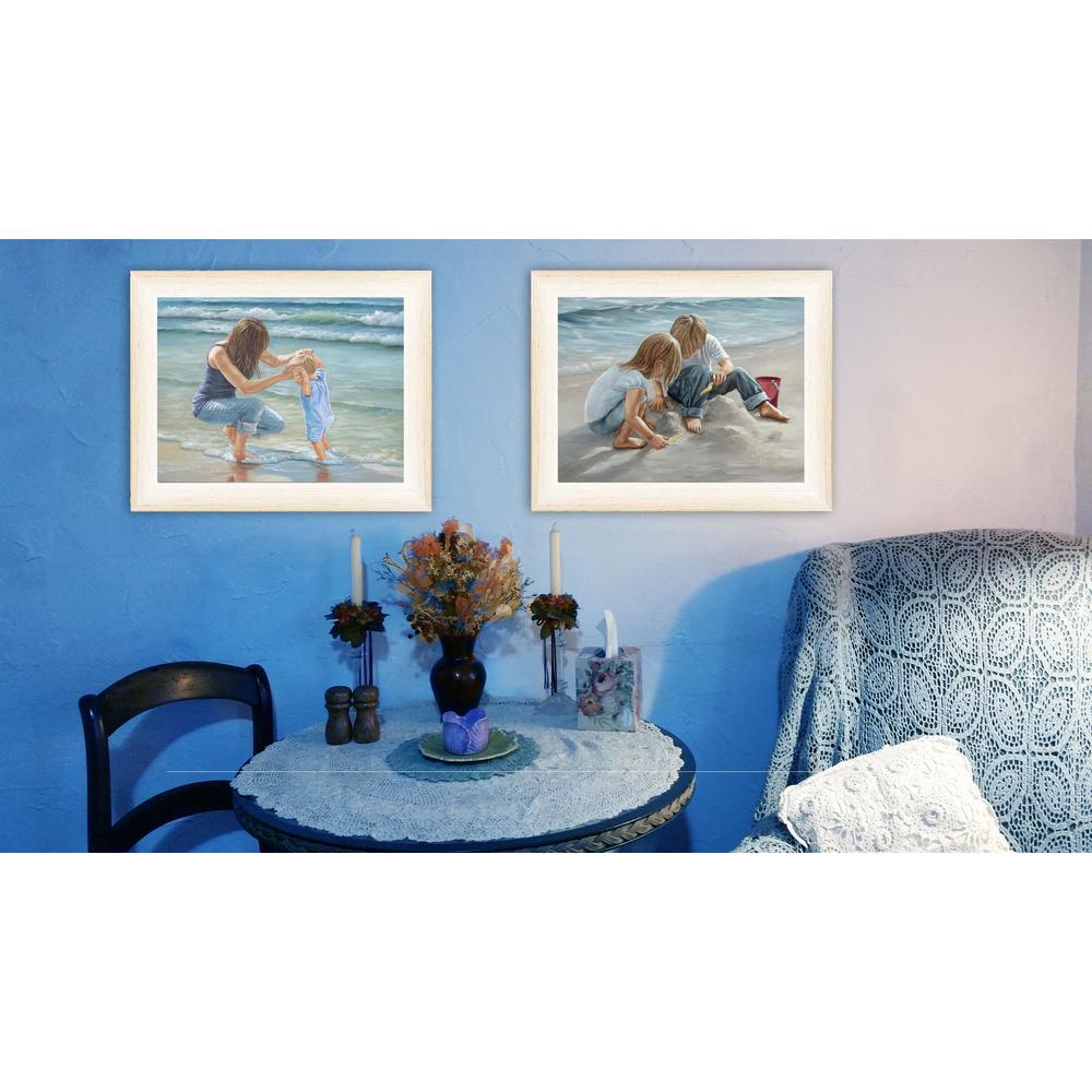 15 In X 38 Ocean By Georgia Janisse Printed Framed Wall Art Ocean By Georgia Janisse Printed Framed Wall