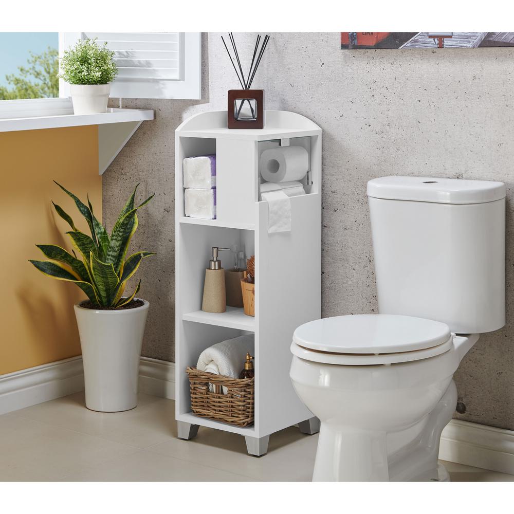 Furniture Of America Duke White Space Savers Bathroom Cabinet Fgi