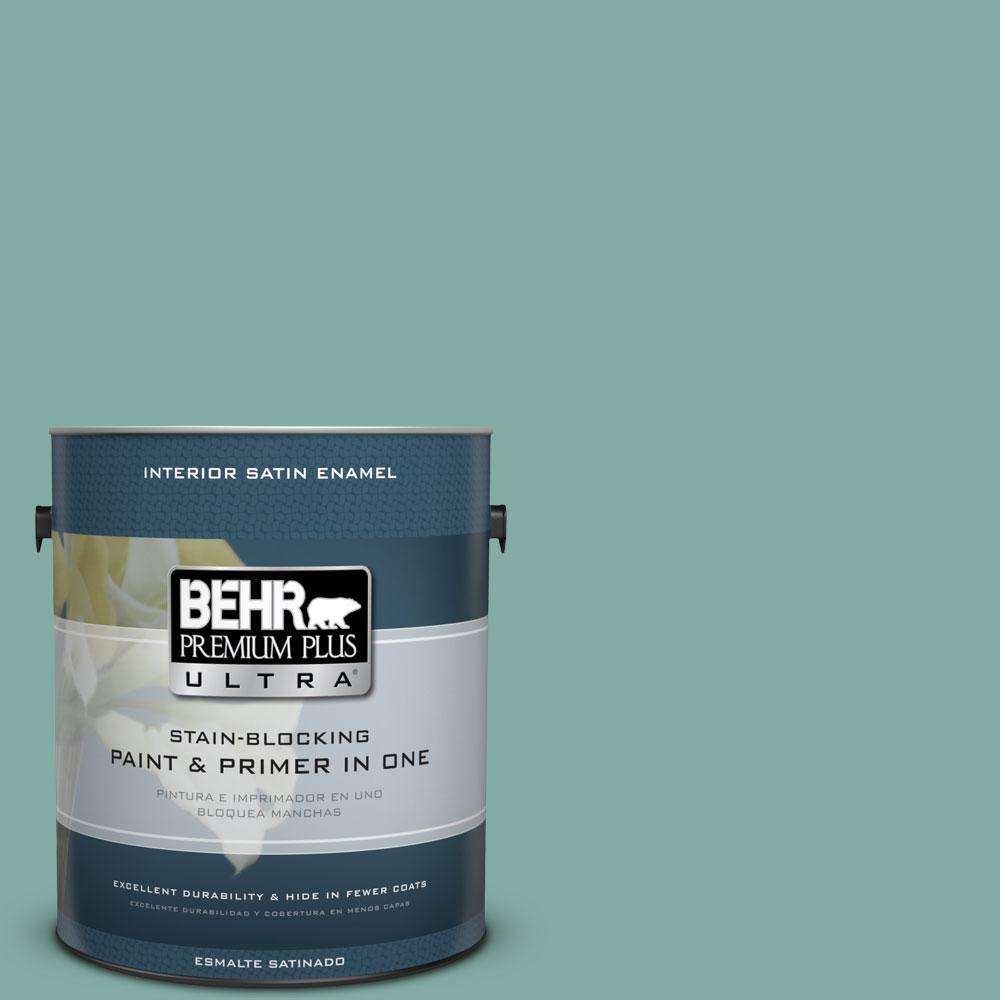BEHR Premium Plus Ultra 1gal. M4404 Summer Dragonfly Satin Enamel
