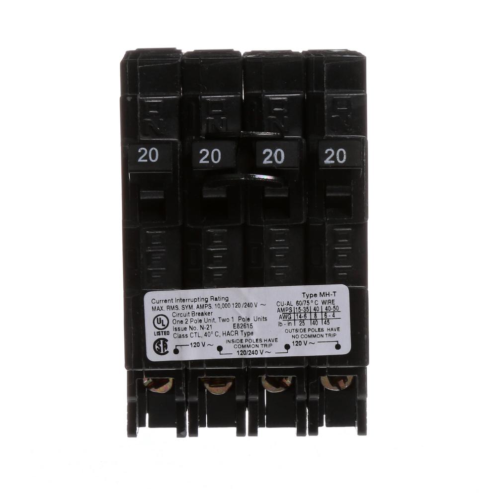 MURRAY QUAD BREAKER BRAND NEW 20//20 Amp MP22020