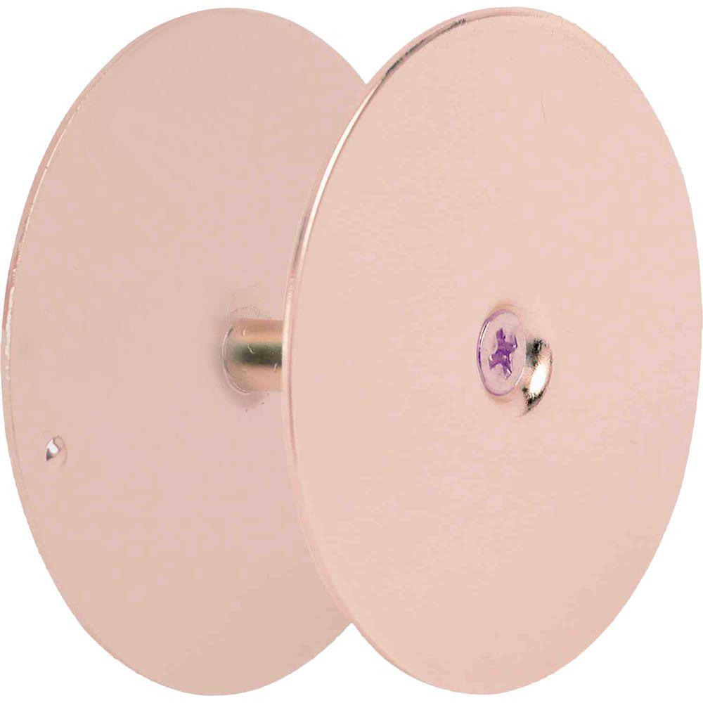PrimeLine 25/8 in. Brass Plate Bore Hole CoverU 9516 The Home Depot