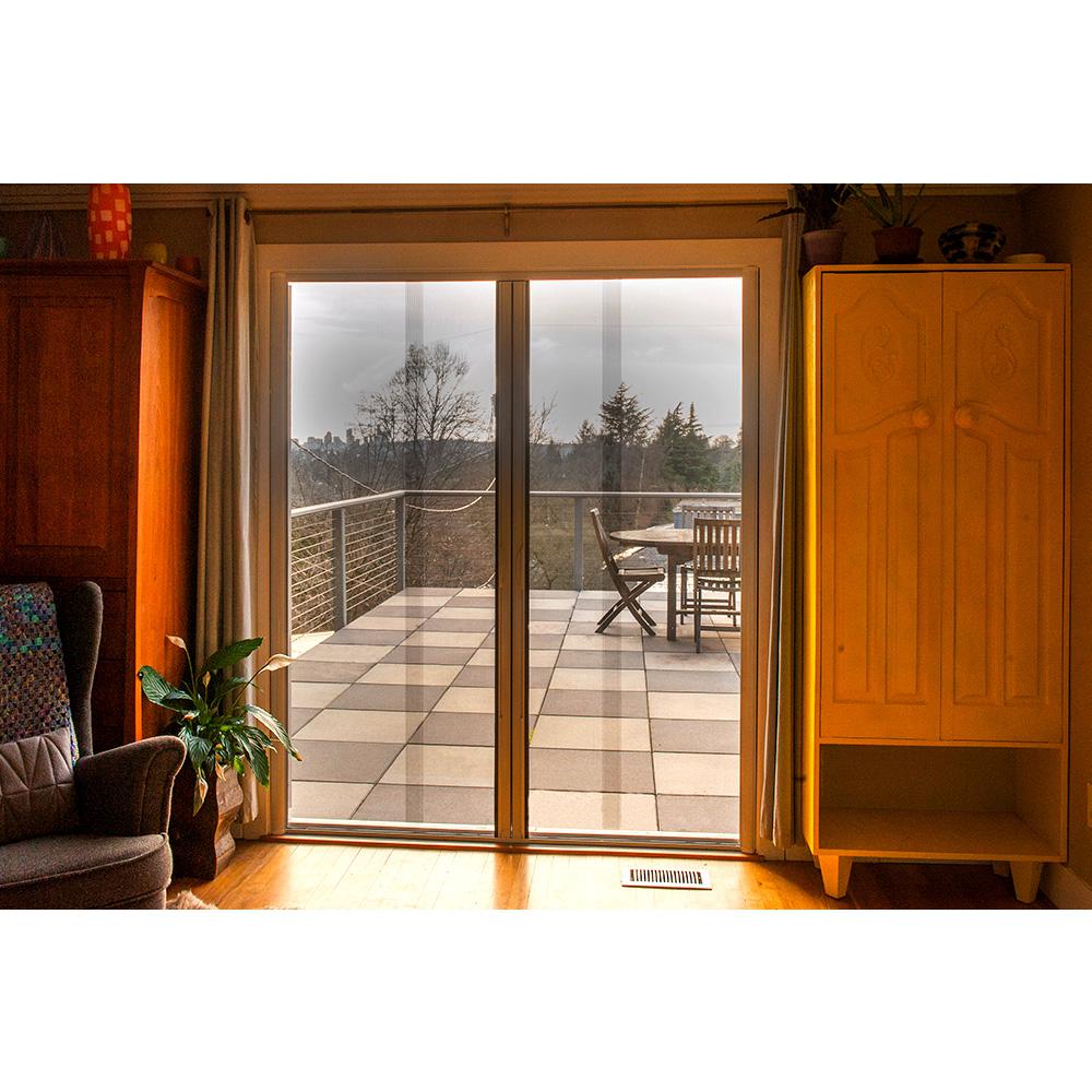 Visiscreen 72 In X 84 In Vs1 Black Retractable Screen Door