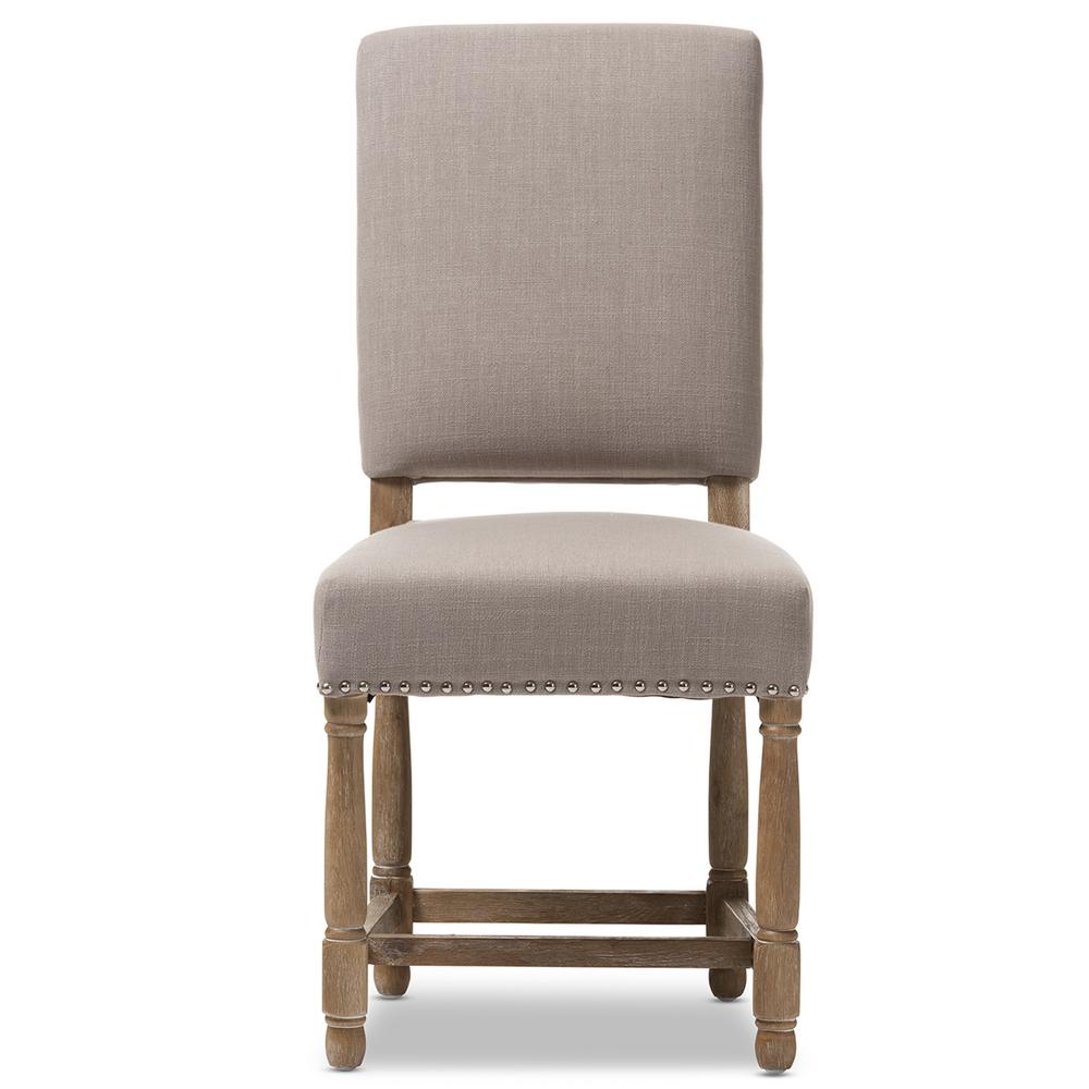 Lux Home Louis Beige Wooden Dining Chair (Set of 2)DWC454BG The